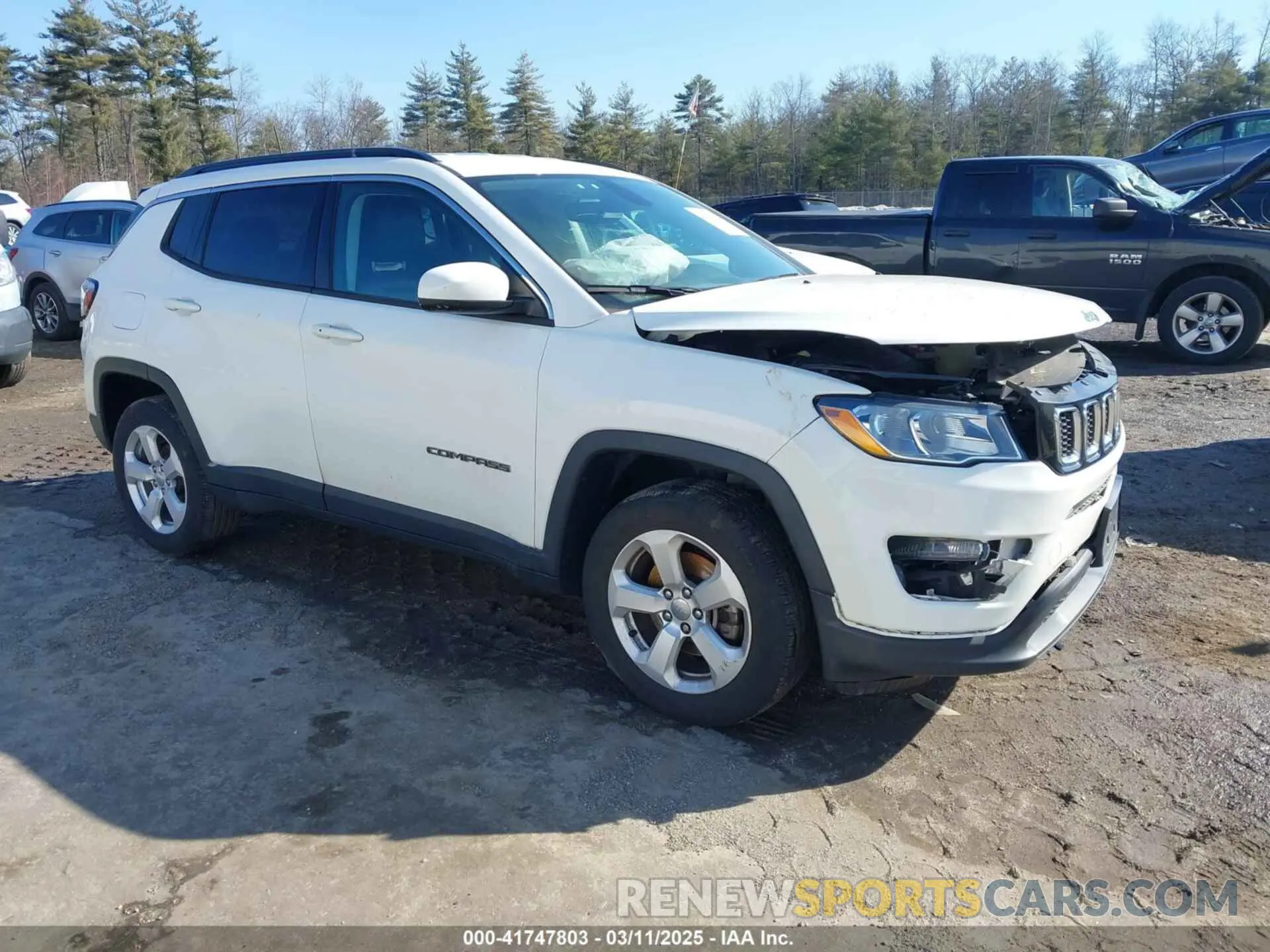 1 Photograph of a damaged car 3C4NJDBB0LT145359 JEEP COMPASS 2020