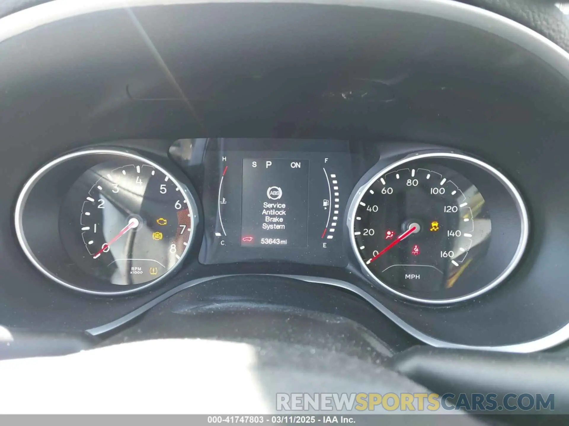 7 Photograph of a damaged car 3C4NJDBB0LT145359 JEEP COMPASS 2020