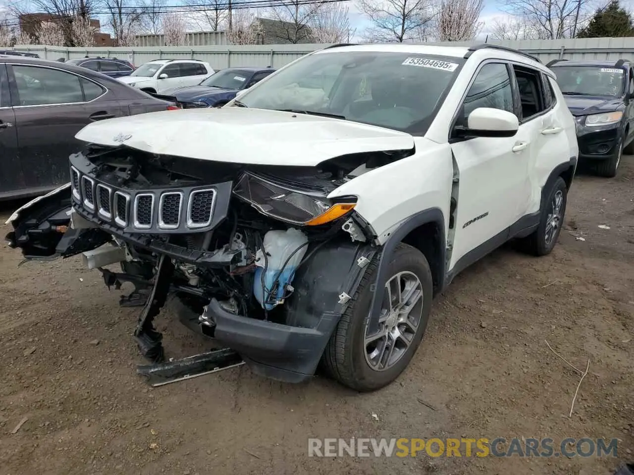 1 Photograph of a damaged car 3C4NJDBB0LT258454 JEEP COMPASS 2020