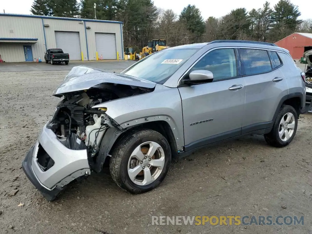1 Photograph of a damaged car 3C4NJDBB1LT197597 JEEP COMPASS 2020