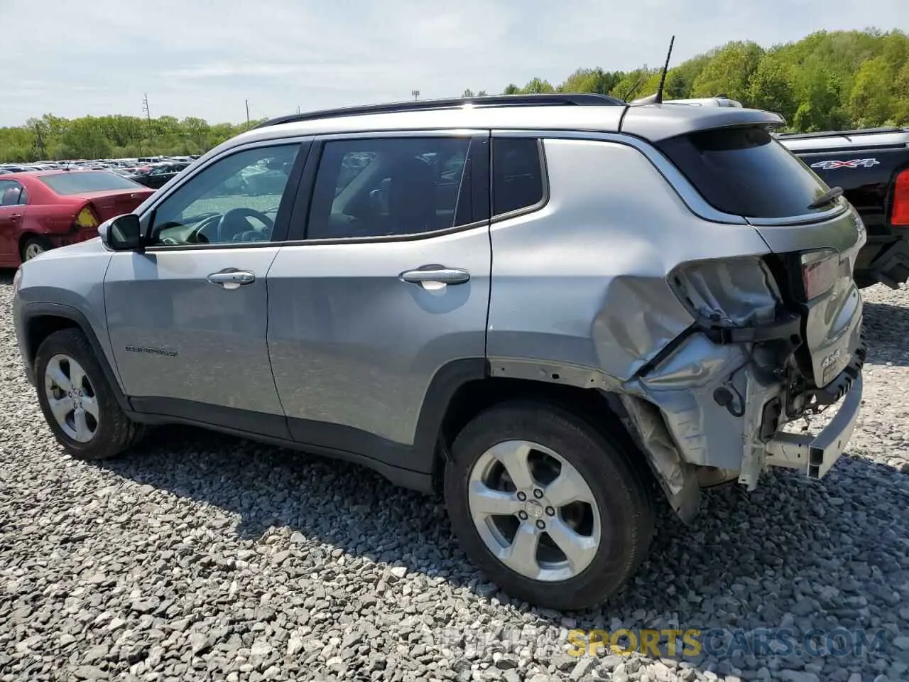 2 Photograph of a damaged car 3C4NJDBB3LT100870 JEEP COMPASS 2020