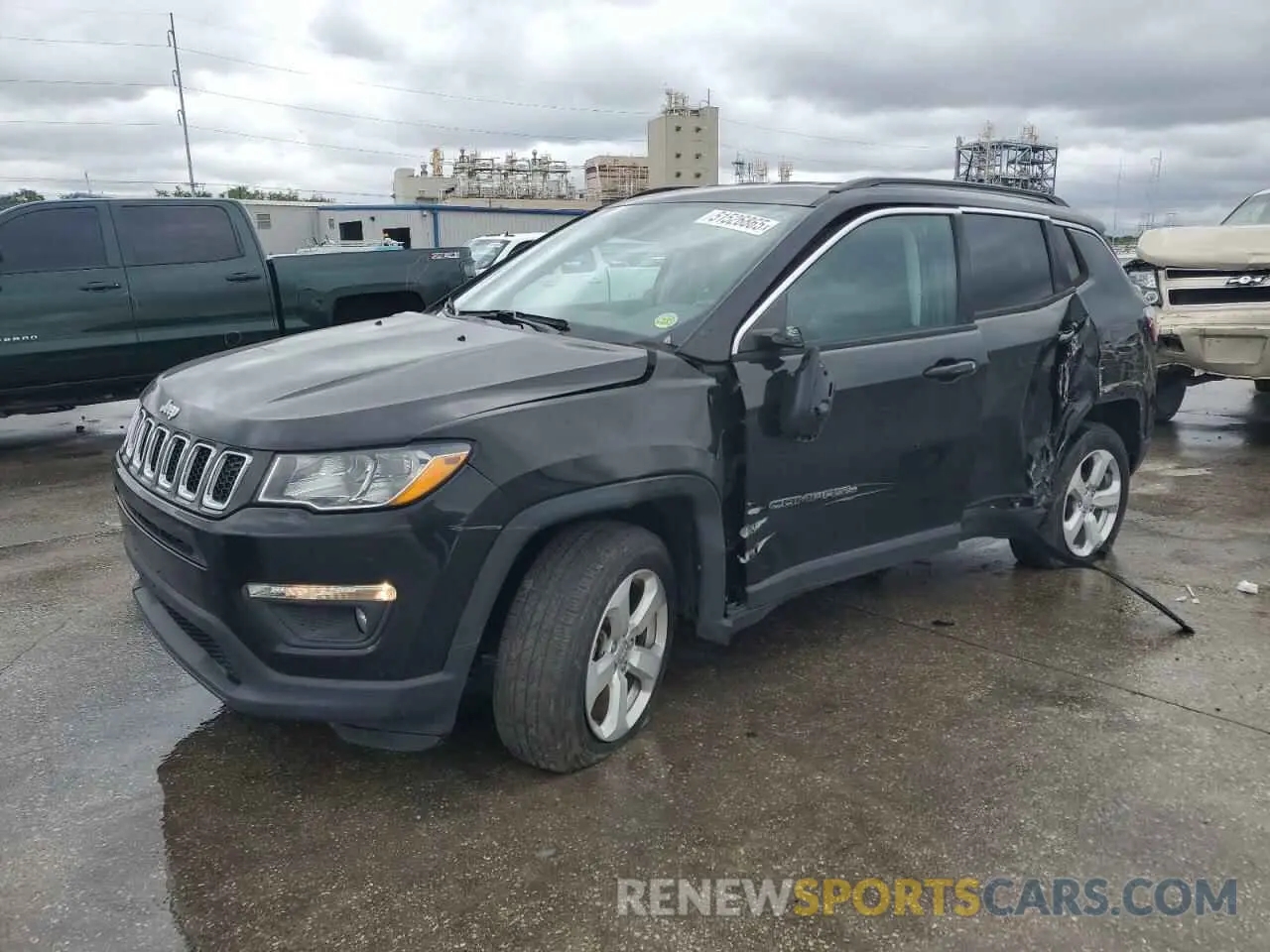 1 Photograph of a damaged car 3C4NJDBB4LT100649 JEEP COMPASS 2020