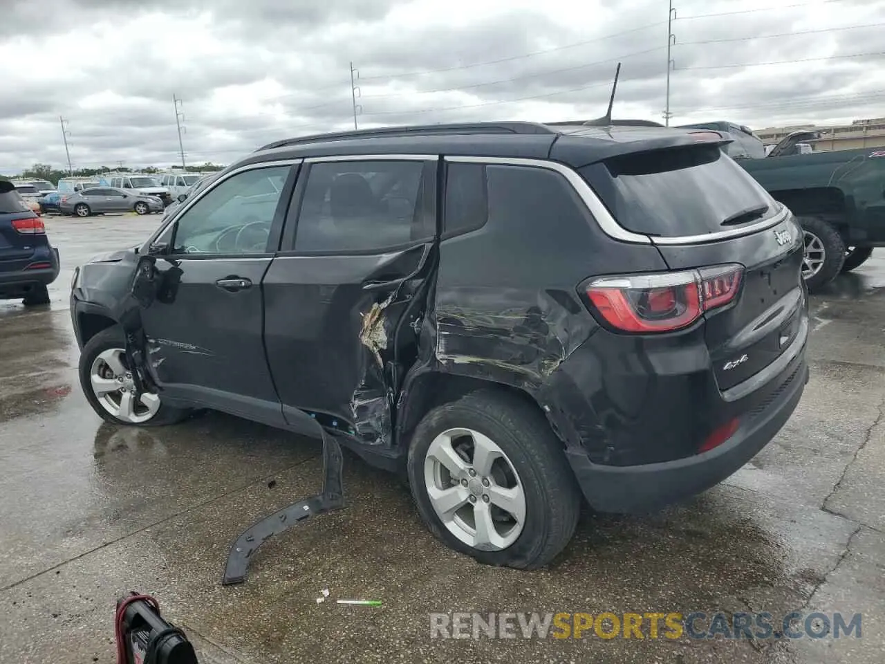 2 Photograph of a damaged car 3C4NJDBB4LT100649 JEEP COMPASS 2020