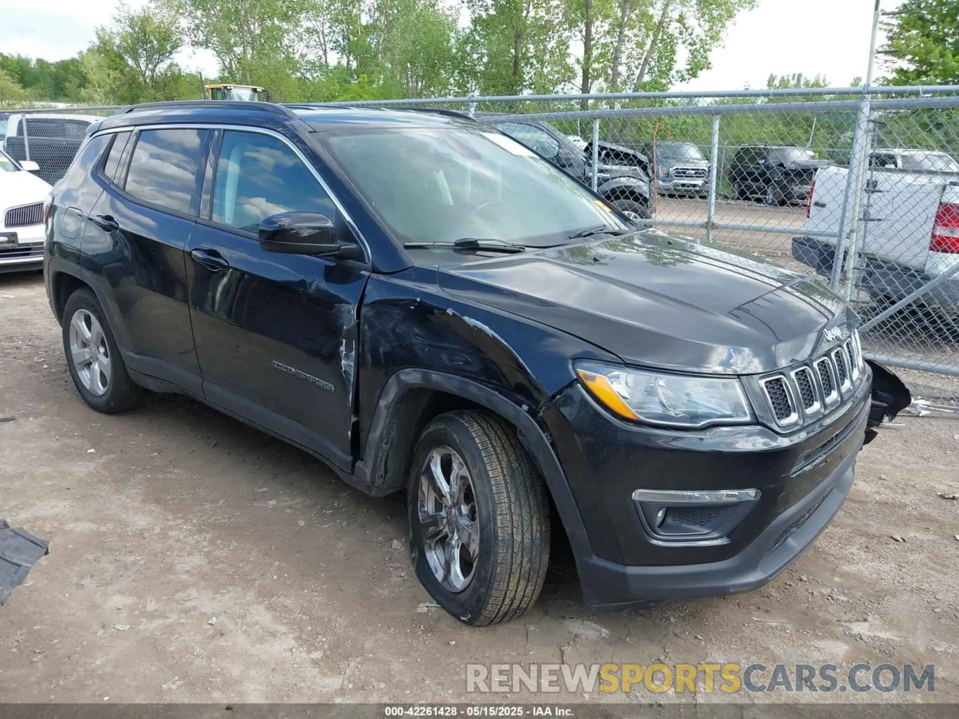 1 Photograph of a damaged car 3C4NJDBB4LT167980 JEEP COMPASS 2020