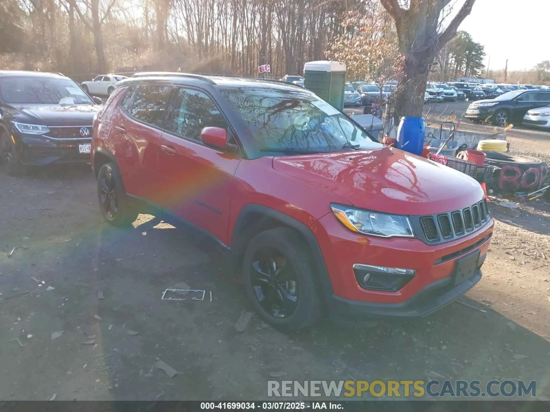 1 Photograph of a damaged car 3C4NJDBB5LT149875 JEEP COMPASS 2020