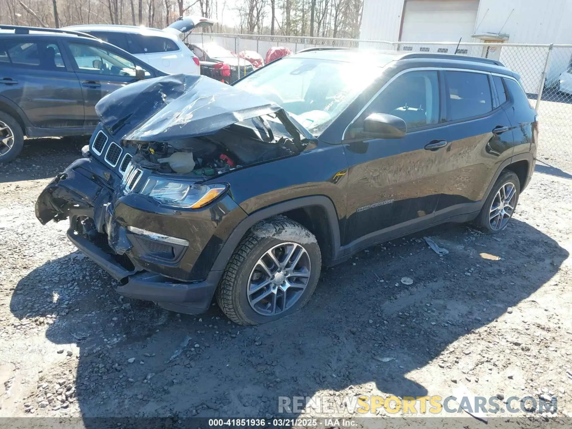 2 Photograph of a damaged car 3C4NJDBB5LT222386 JEEP COMPASS 2020