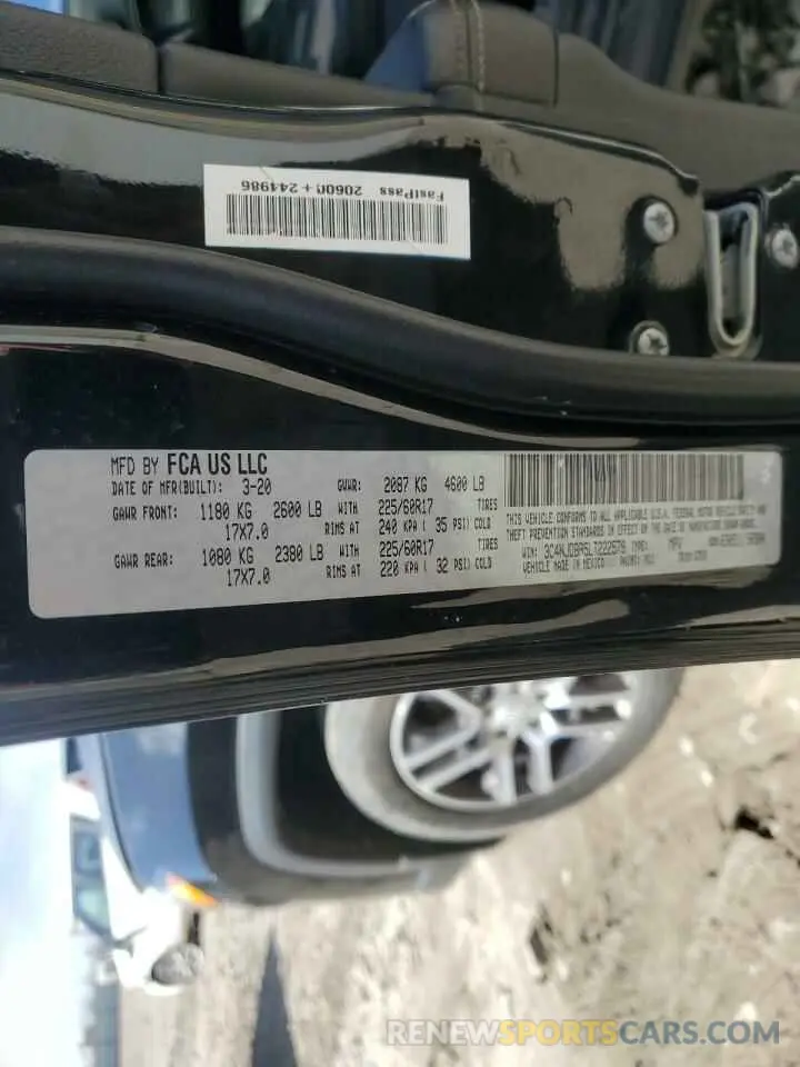 12 Photograph of a damaged car 3C4NJDBB5LT222579 JEEP COMPASS 2020