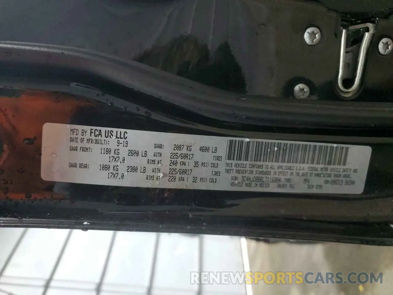 14 Photograph of a damaged car 3C4NJDBB6LT116884 JEEP COMPASS 2020