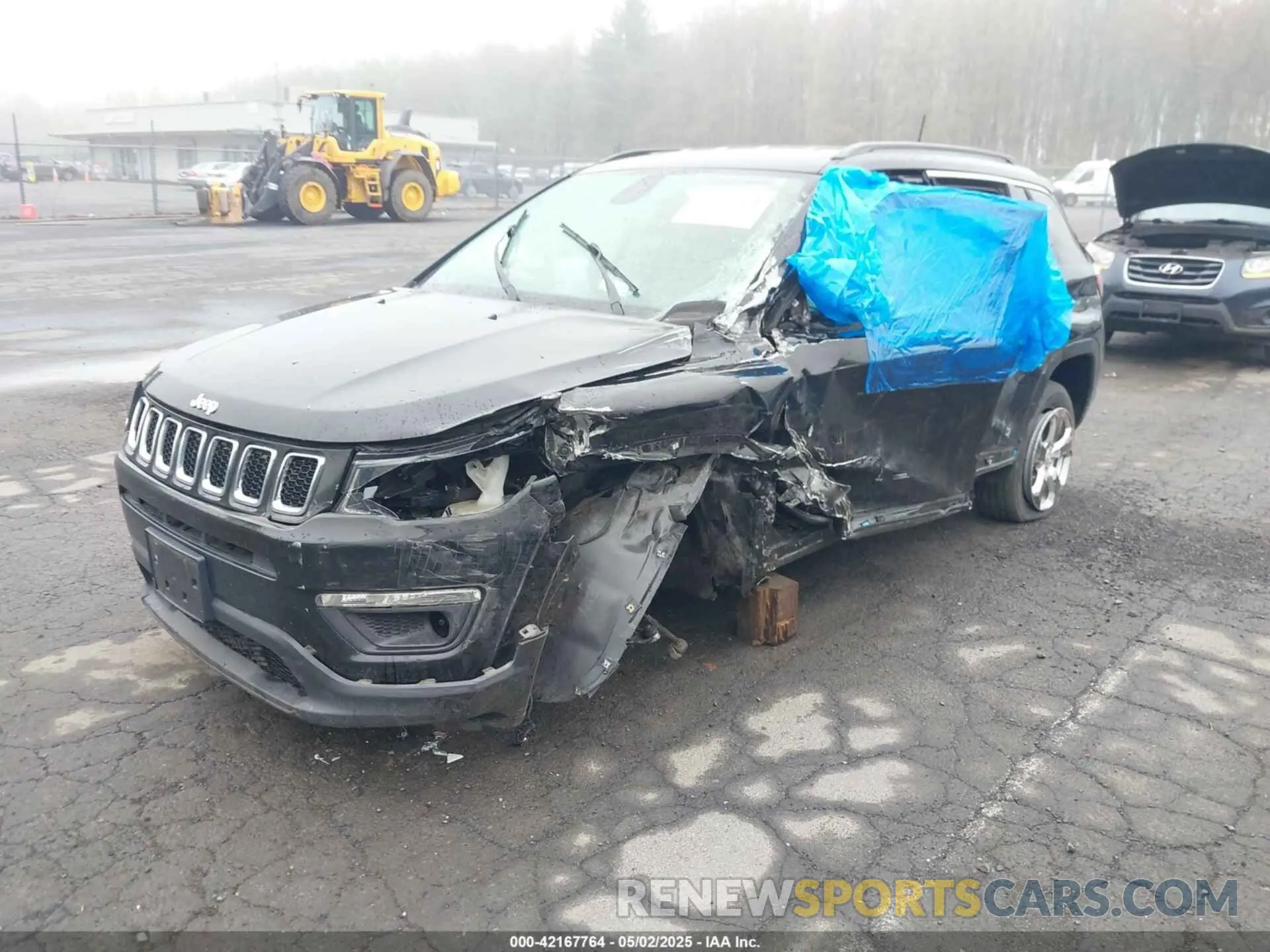 2 Photograph of a damaged car 3C4NJDBB7LT100998 JEEP COMPASS 2020