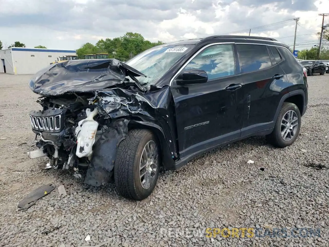 1 Photograph of a damaged car 3C4NJDBB7LT135136 JEEP COMPASS 2020