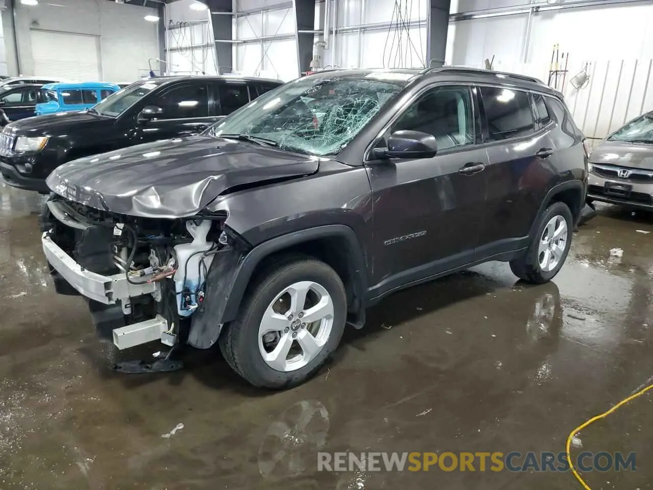 1 Photograph of a damaged car 3C4NJDBB7LT149974 JEEP COMPASS 2020
