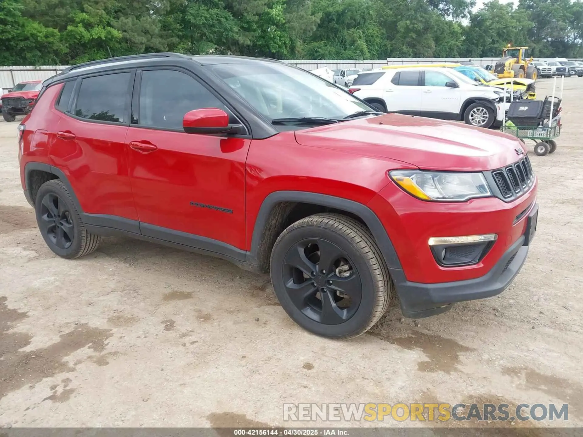 1 Photograph of a damaged car 3C4NJDBB8LT133542 JEEP COMPASS 2020