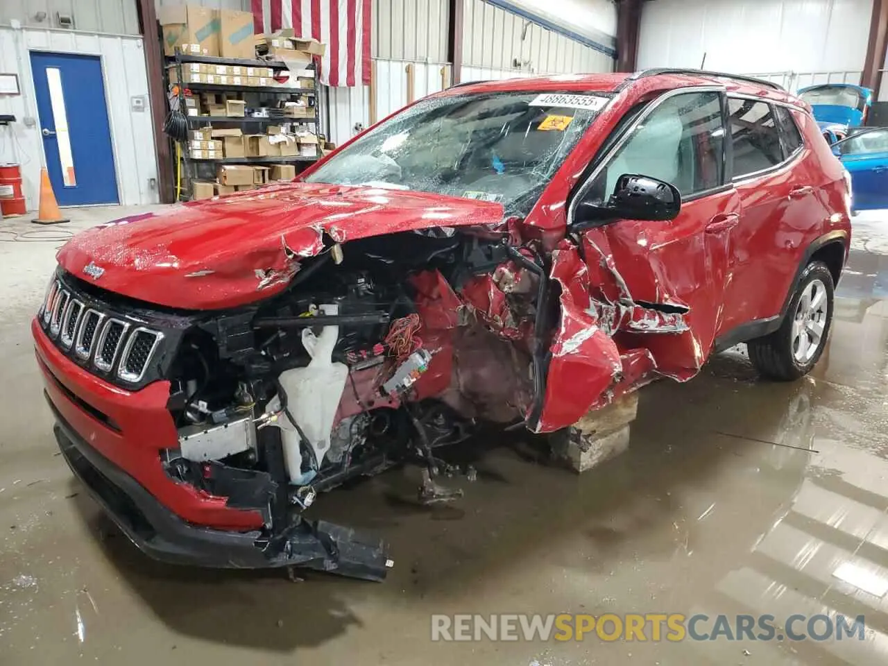 1 Photograph of a damaged car 3C4NJDBBXLT150326 JEEP COMPASS 2020
