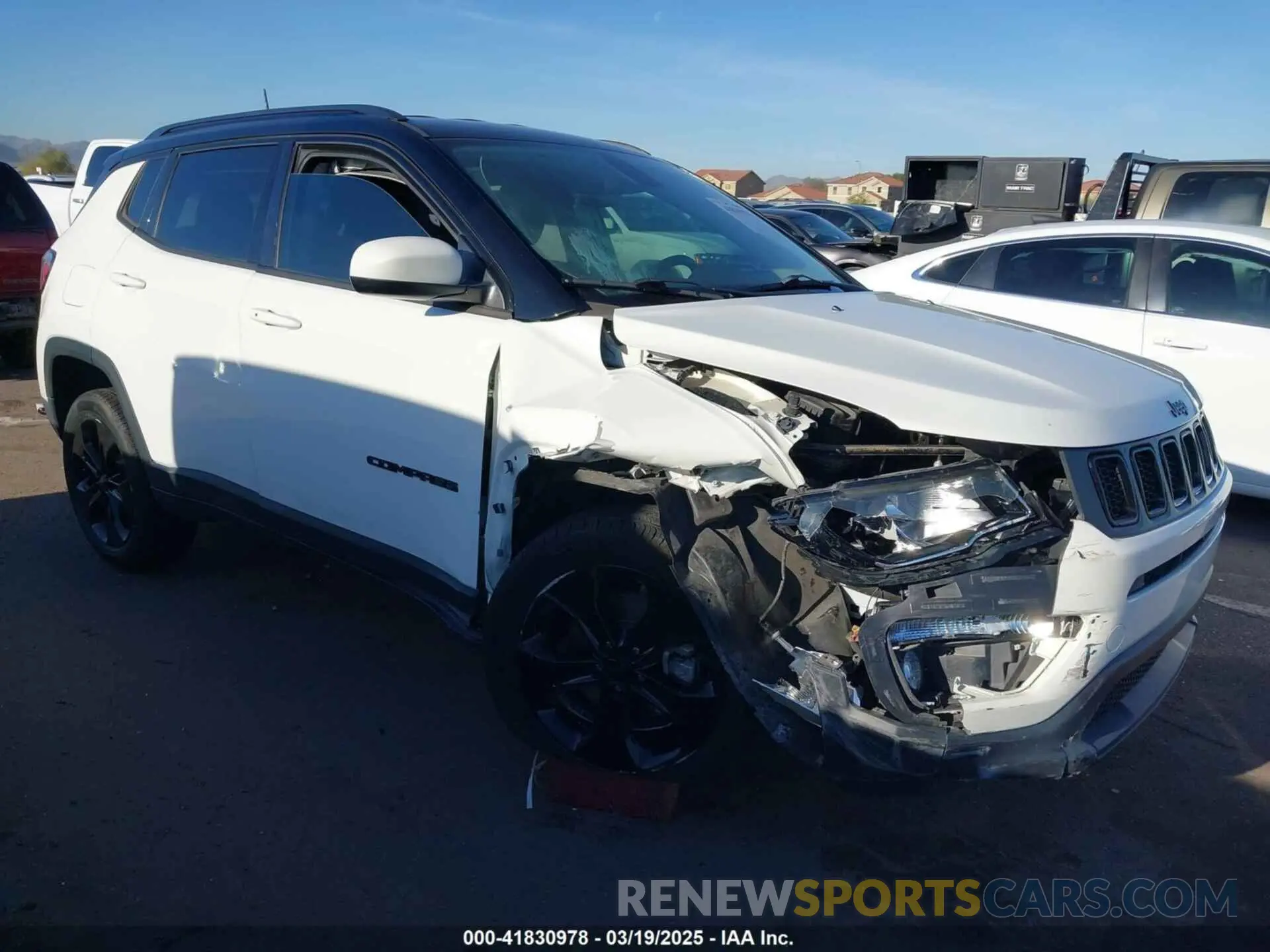 1 Photograph of a damaged car 3C4NJDBBXLT203932 JEEP COMPASS 2020