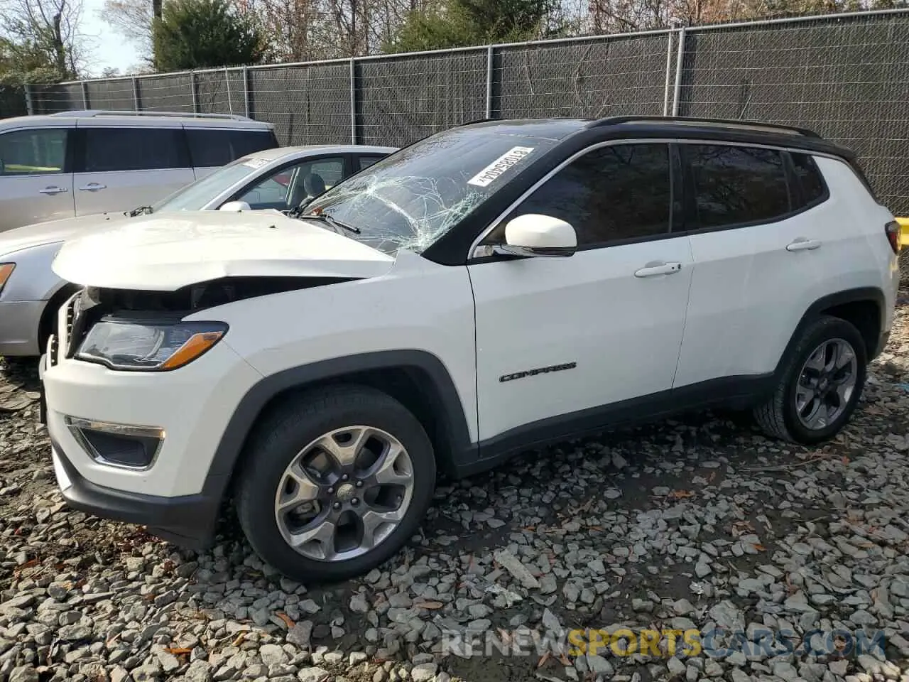 1 Photograph of a damaged car 3C4NJDCB0LT195905 JEEP COMPASS 2020