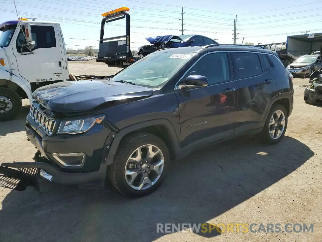 1 Photograph of a damaged car 3C4NJDCB0LT203629 JEEP COMPASS 2020