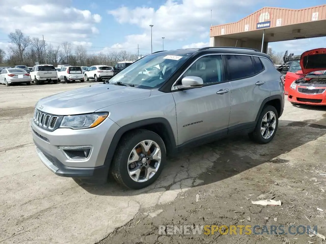 1 Photograph of a damaged car 3C4NJDCB1LT128083 JEEP COMPASS 2020