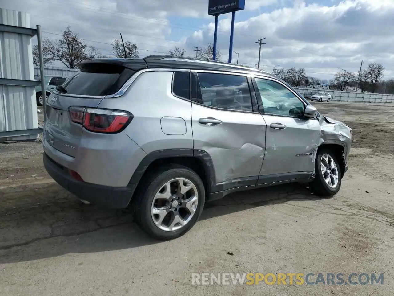 3 Photograph of a damaged car 3C4NJDCB1LT128083 JEEP COMPASS 2020