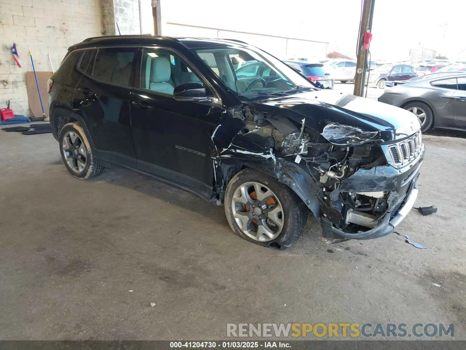 1 Photograph of a damaged car 3C4NJDCB1LT134336 JEEP COMPASS 2020