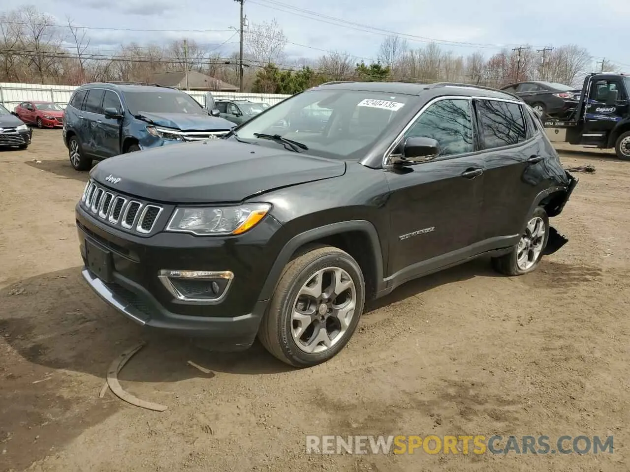 1 Photograph of a damaged car 3C4NJDCB1LT196125 JEEP COMPASS 2020