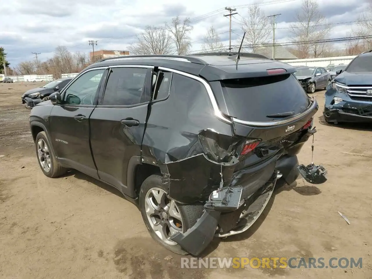 2 Photograph of a damaged car 3C4NJDCB1LT196125 JEEP COMPASS 2020