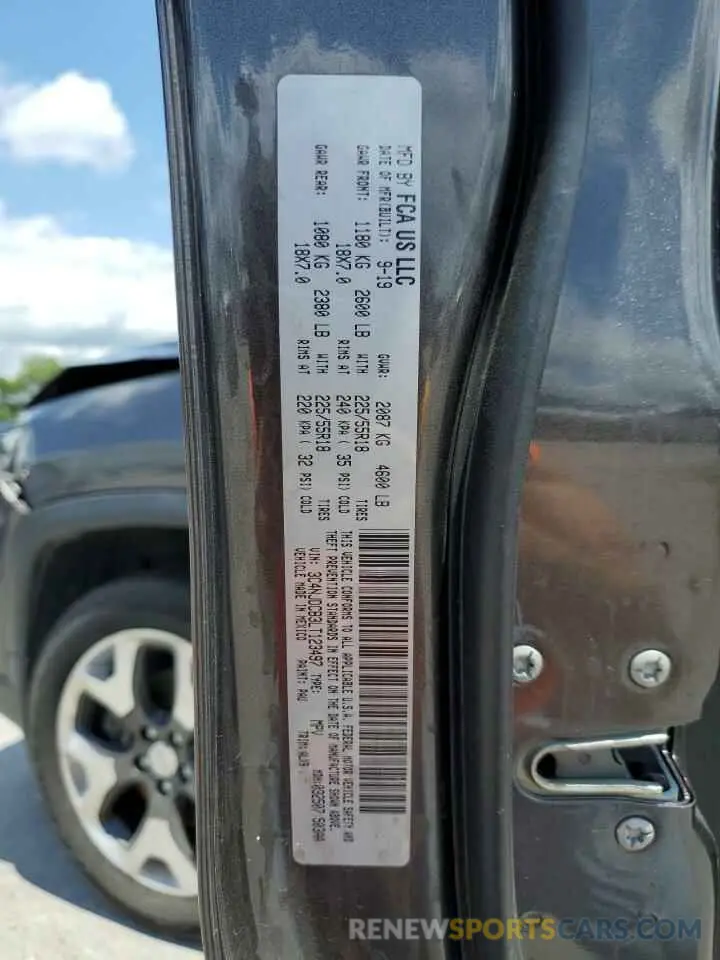 13 Photograph of a damaged car 3C4NJDCB3LT123497 JEEP COMPASS 2020