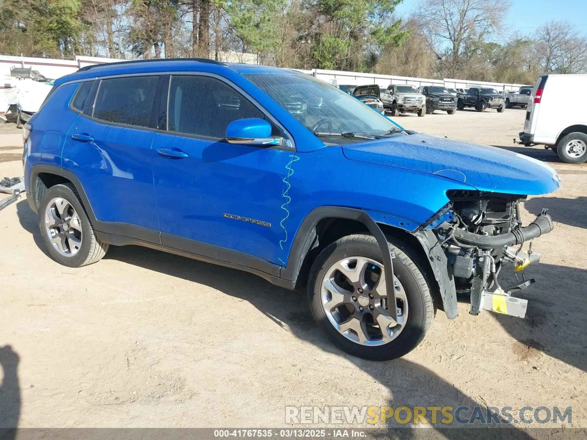 1 Photograph of a damaged car 3C4NJDCB3LT127100 JEEP COMPASS 2020