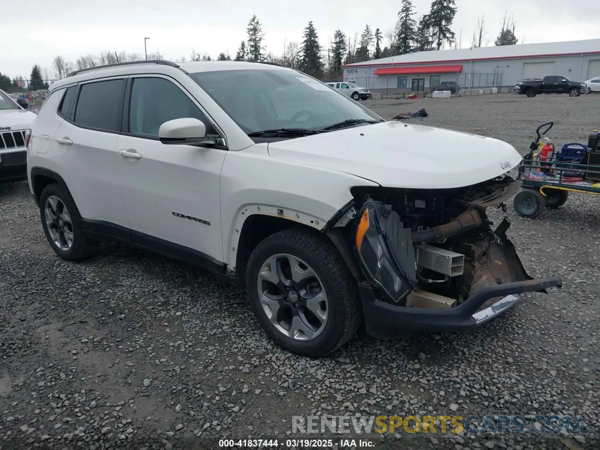 1 Photograph of a damaged car 3C4NJDCB5LT153584 JEEP COMPASS 2020