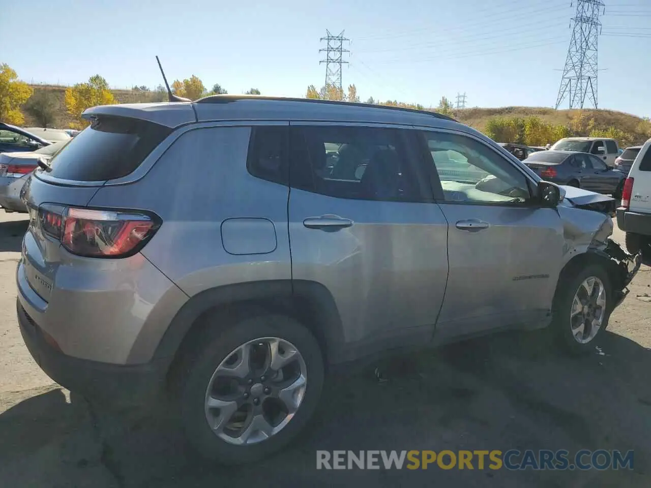 3 Photograph of a damaged car 3C4NJDCB5LT233323 JEEP COMPASS 2020