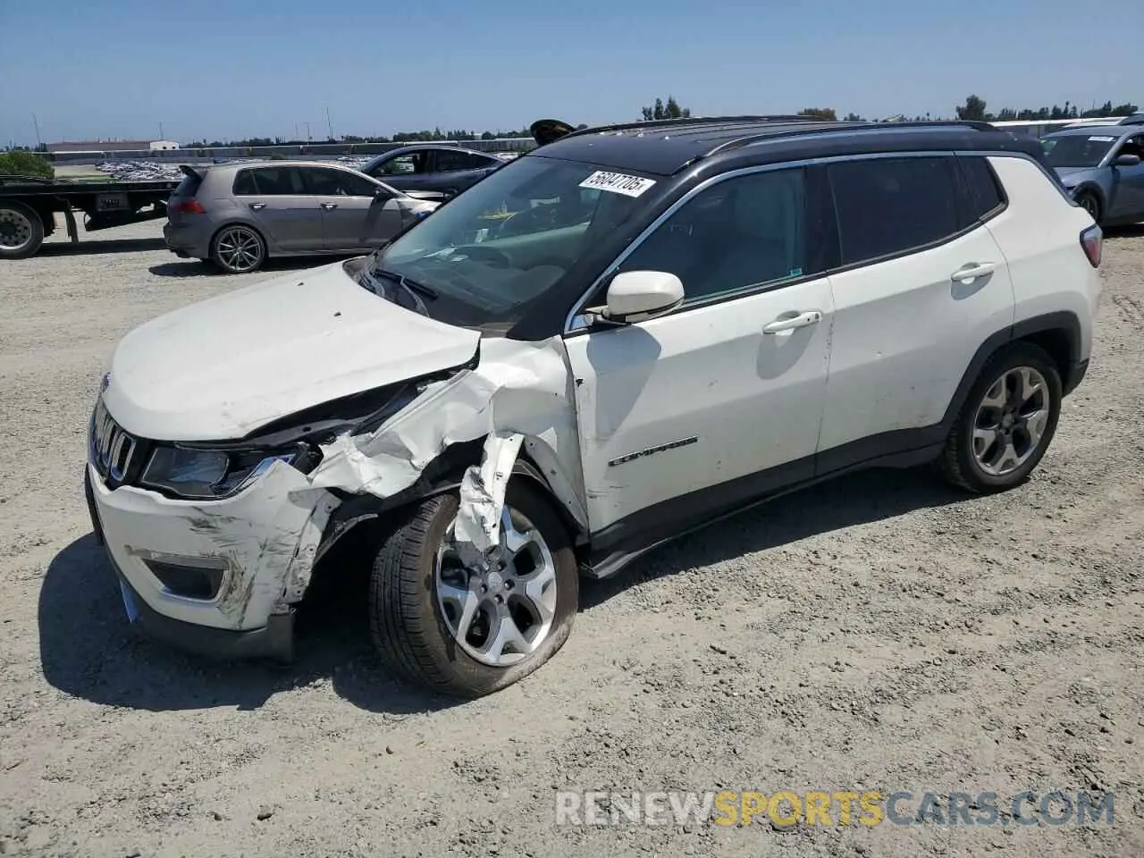 1 Photograph of a damaged car 3C4NJDCB6LT111487 JEEP COMPASS 2020