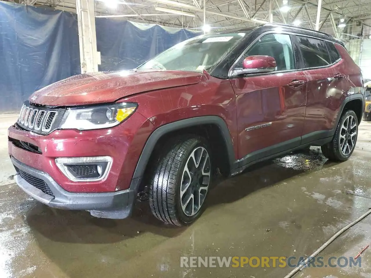 1 Photograph of a damaged car 3C4NJDCB6LT167512 JEEP COMPASS 2020