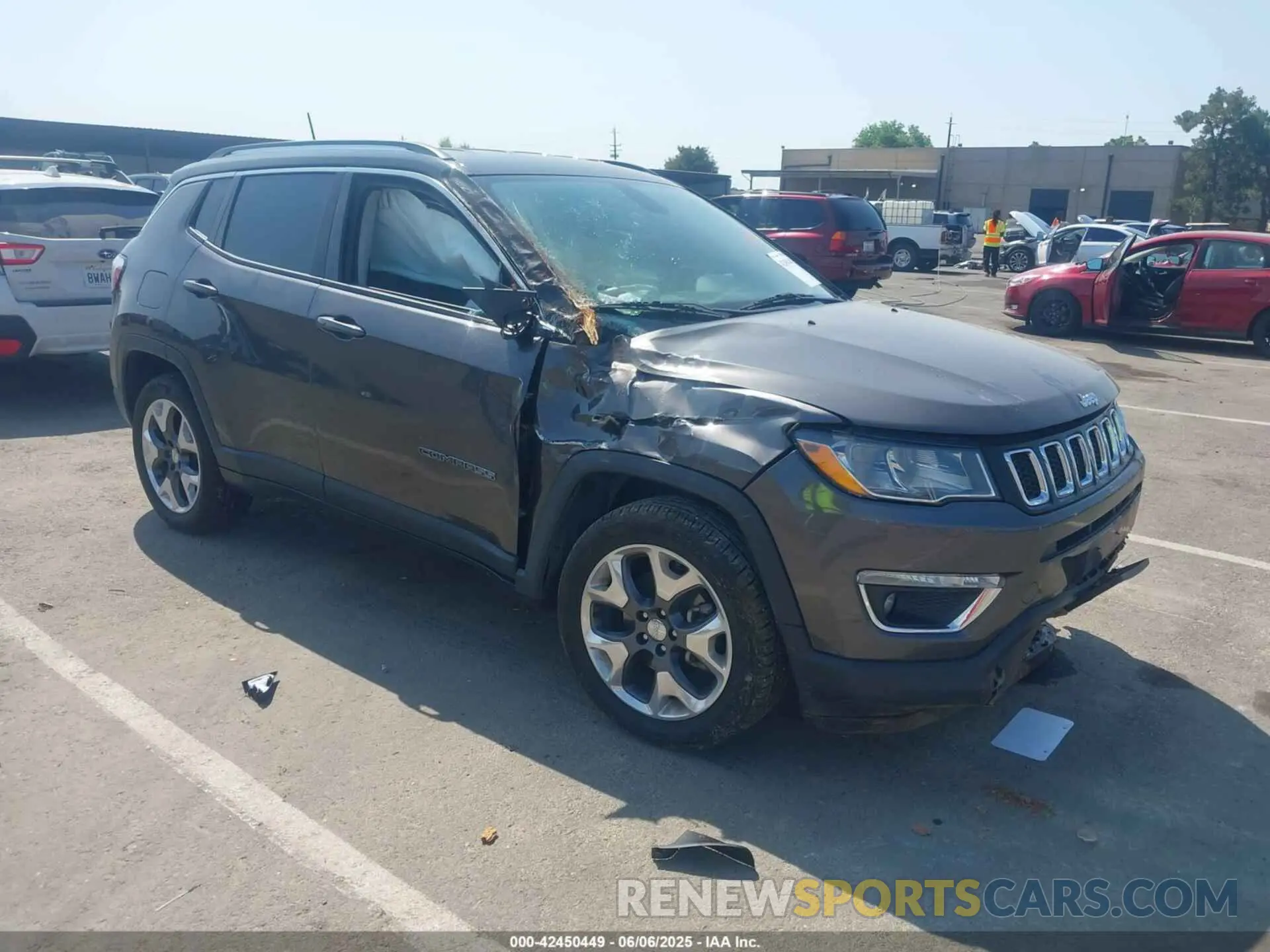 1 Photograph of a damaged car 3C4NJDCB6LT195973 JEEP COMPASS 2020