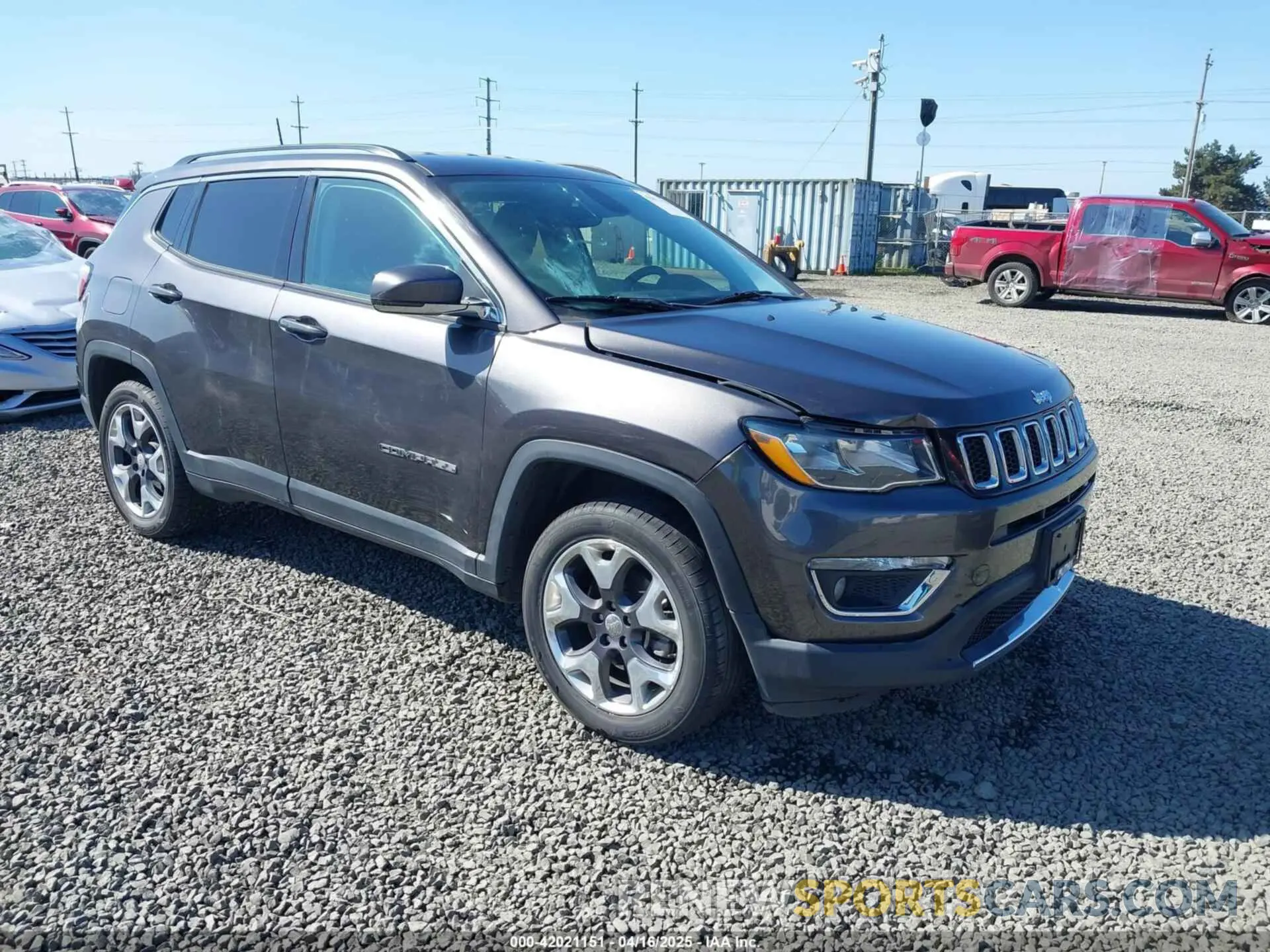 1 Photograph of a damaged car 3C4NJDCB6LT221388 JEEP COMPASS 2020