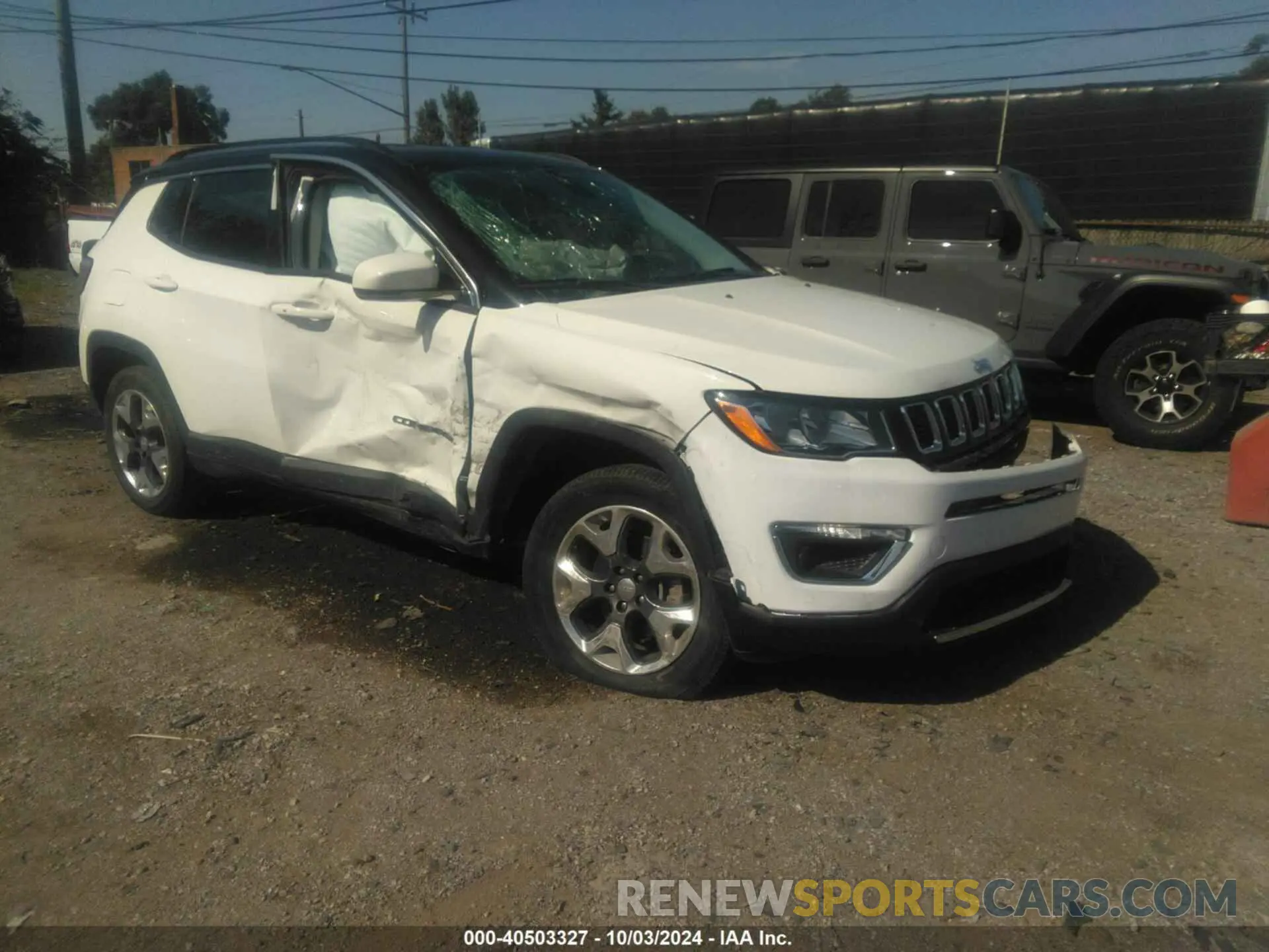 1 Photograph of a damaged car 3C4NJDCB6LT234125 JEEP COMPASS 2020