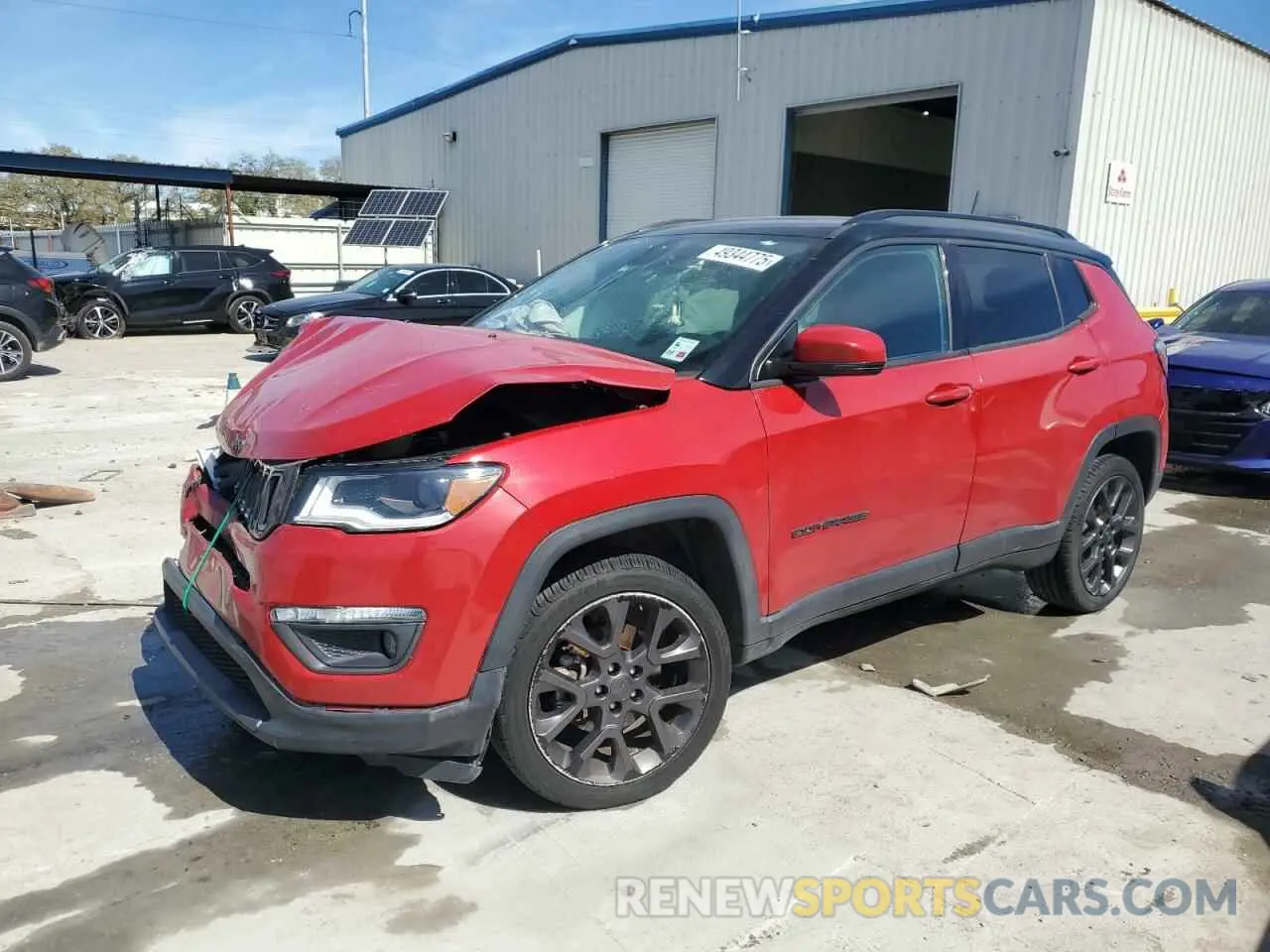 1 Photograph of a damaged car 3C4NJDCB7LT130484 JEEP COMPASS 2020