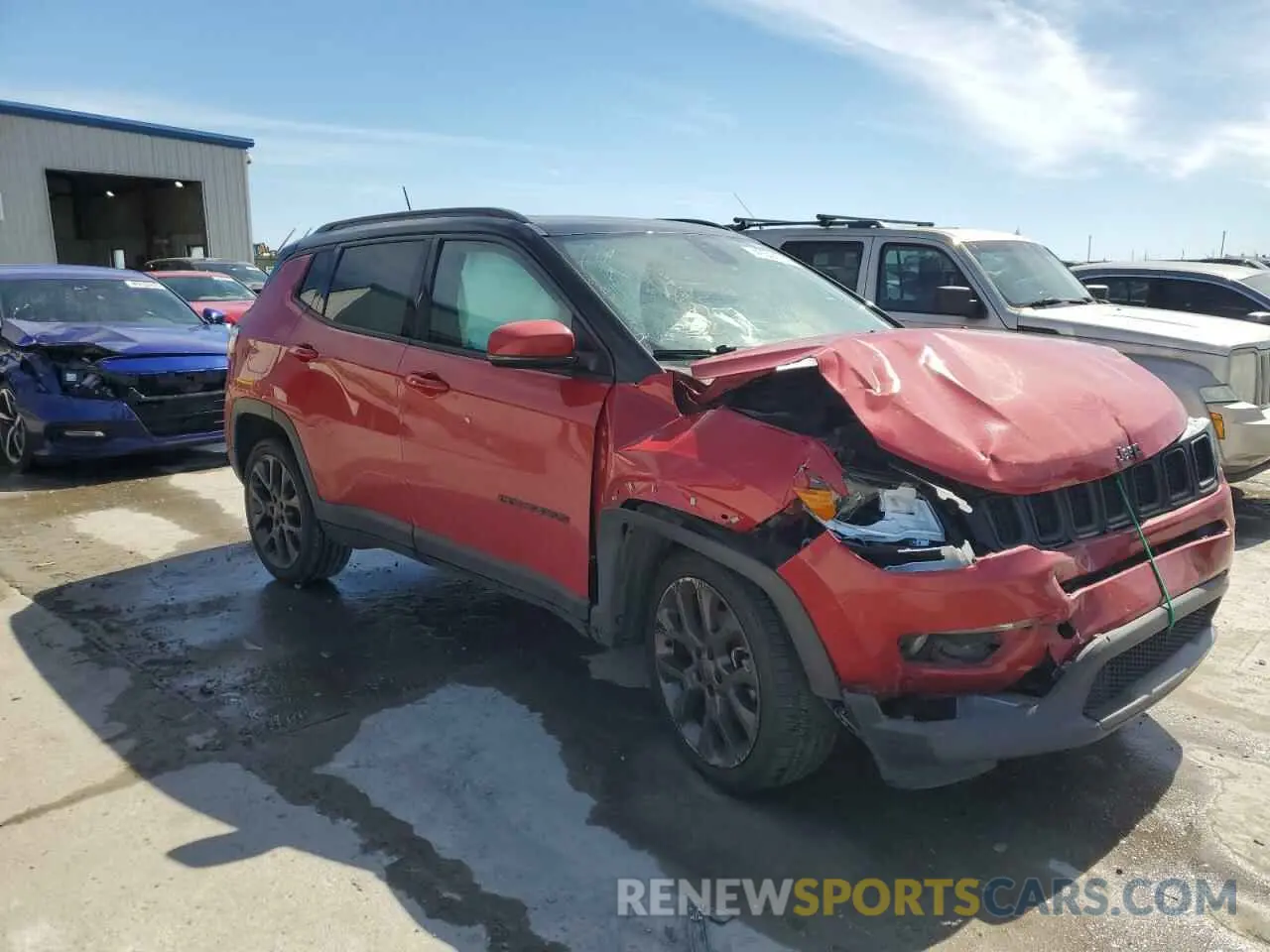 4 Photograph of a damaged car 3C4NJDCB7LT130484 JEEP COMPASS 2020