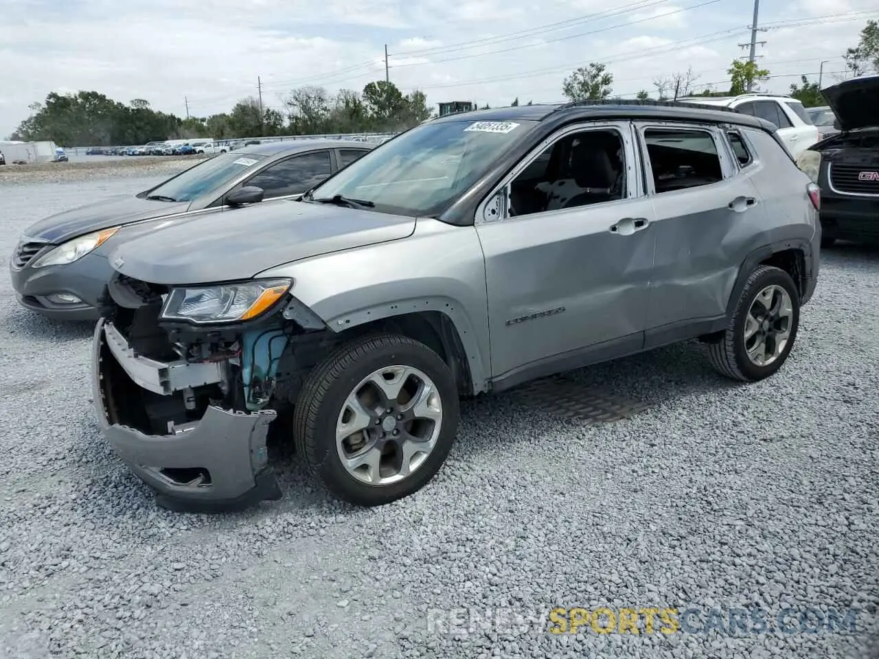 1 Photograph of a damaged car 3C4NJDCB7LT146233 JEEP COMPASS 2020