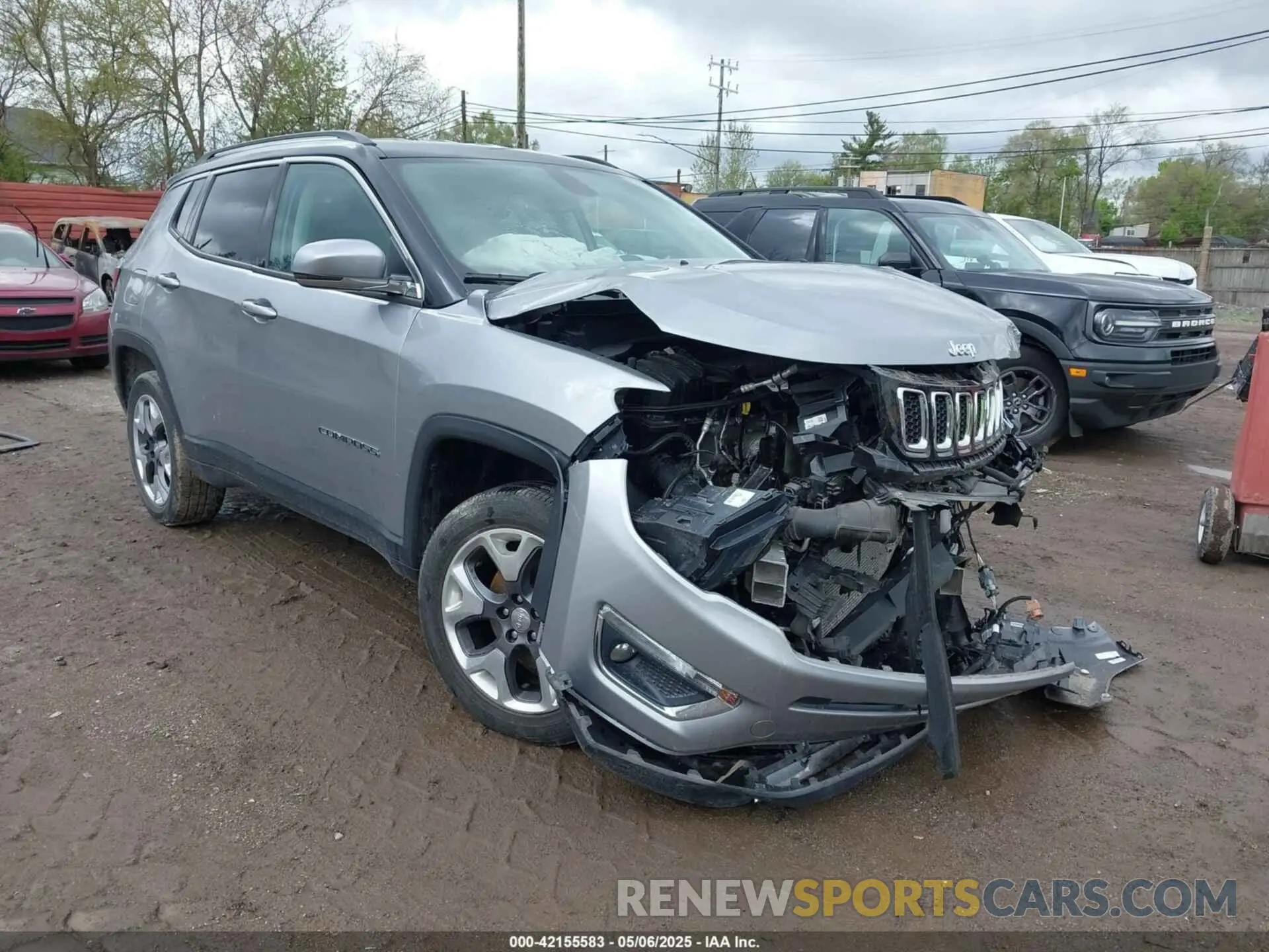 1 Photograph of a damaged car 3C4NJDCB7LT233985 JEEP COMPASS 2020