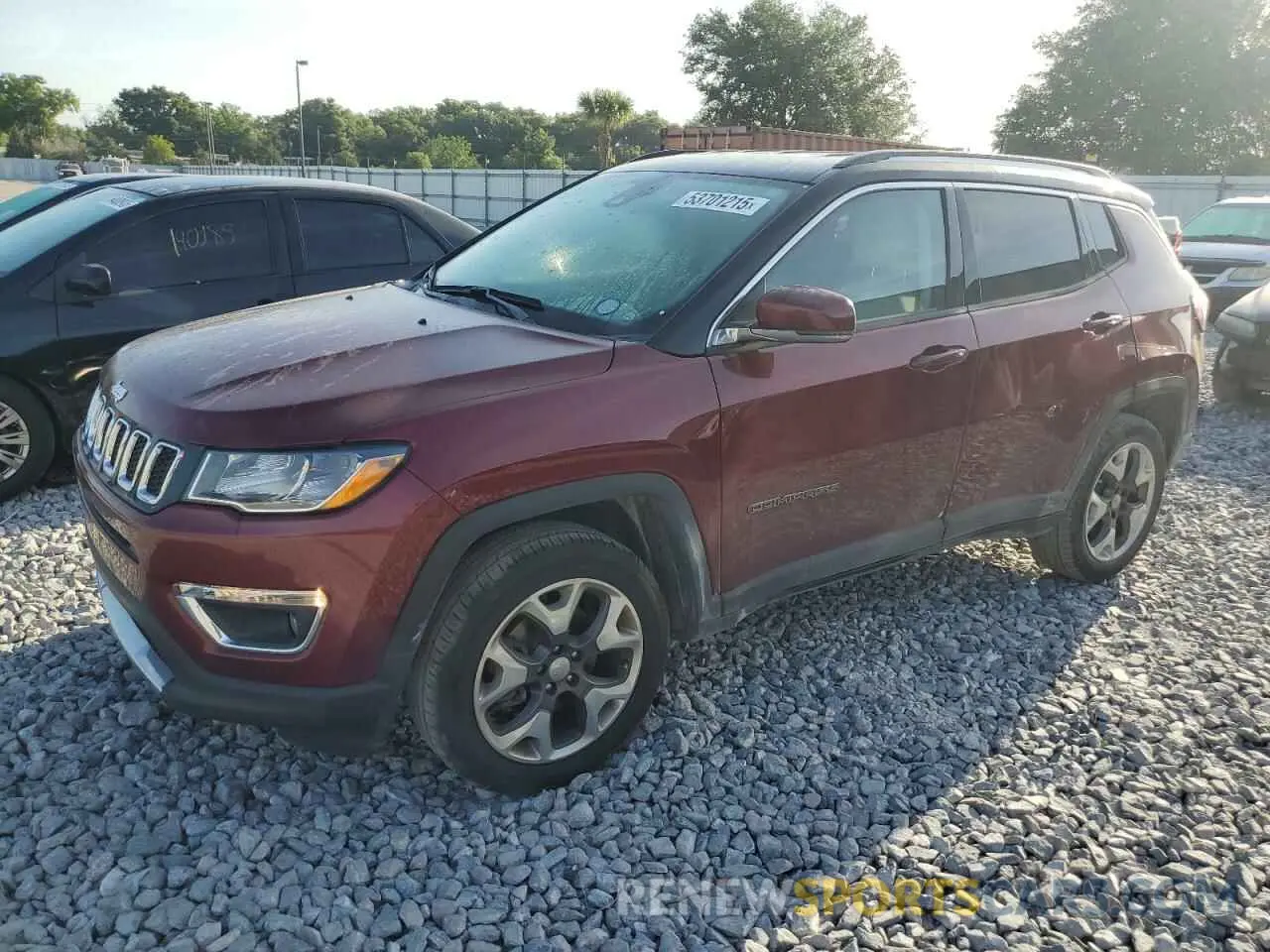 1 Photograph of a damaged car 3C4NJDCB7LT251337 JEEP COMPASS 2020