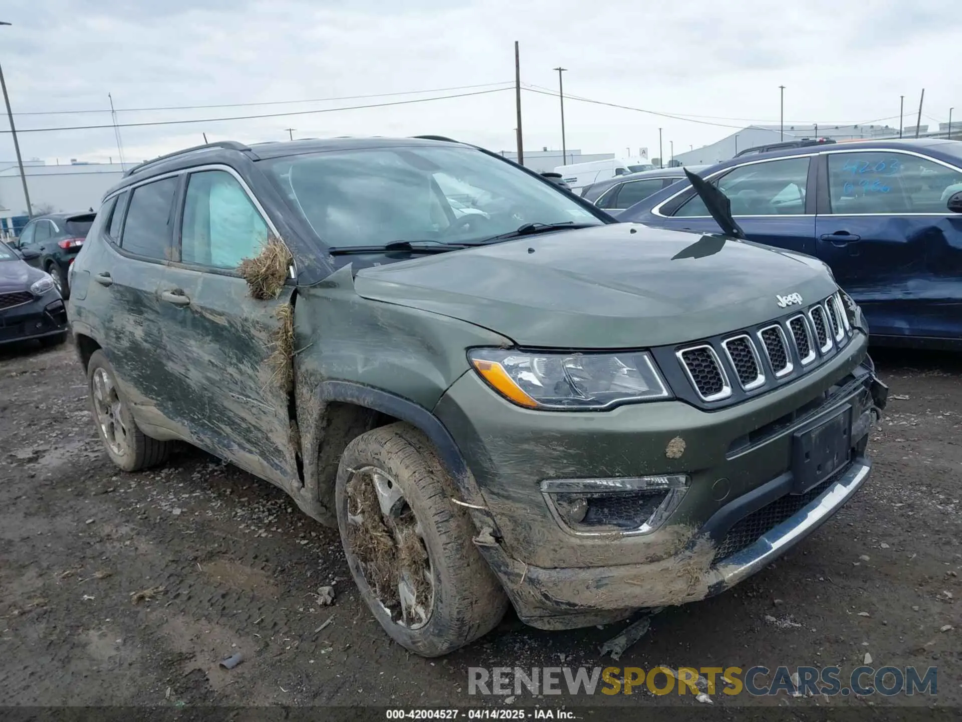 1 Photograph of a damaged car 3C4NJDCBXLT123657 JEEP COMPASS 2020