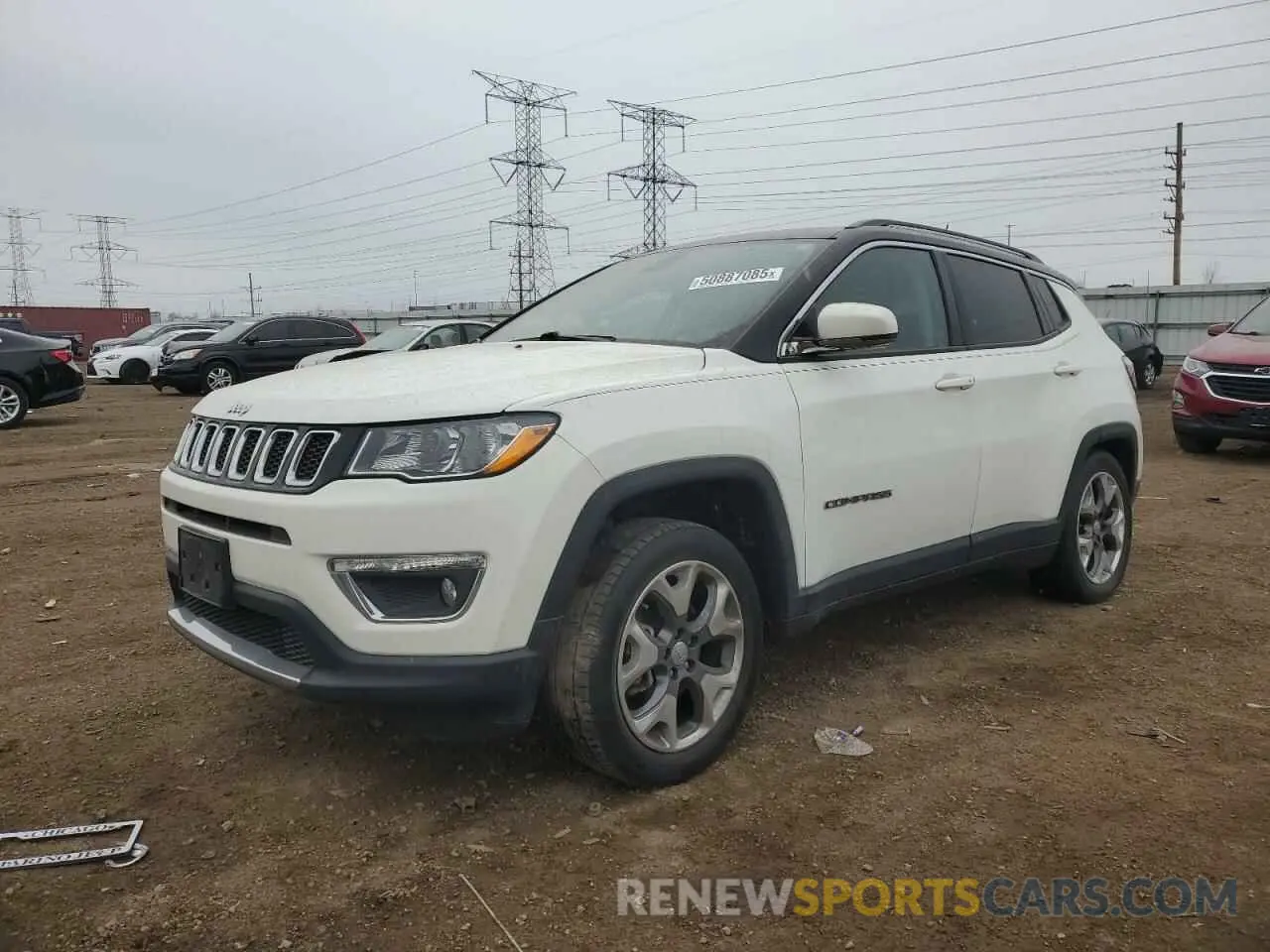 1 Photograph of a damaged car 3C4NJDCBXLT255012 JEEP COMPASS 2020