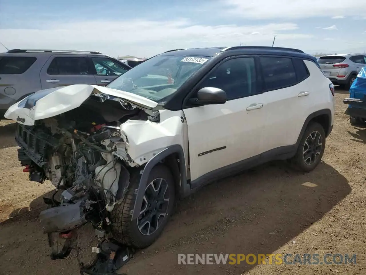 1 Photograph of a damaged car 3C4NJDDB4LT159505 JEEP COMPASS 2020