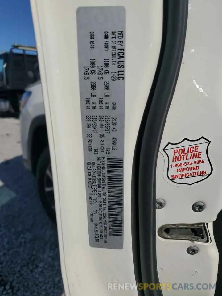 13 Photograph of a damaged car 3C4NJDDB4LT184212 JEEP COMPASS 2020