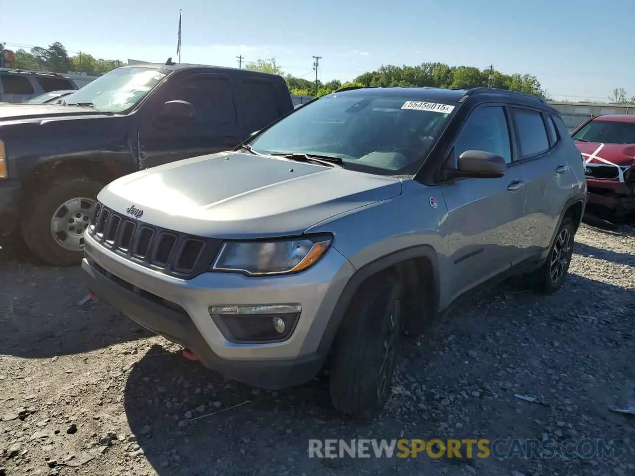 1 Photograph of a damaged car 3C4NJDDB6LT195910 JEEP COMPASS 2020