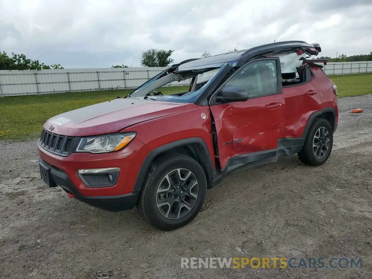 1 Photograph of a damaged car 3C4NJDDB7LT214691 JEEP COMPASS 2020