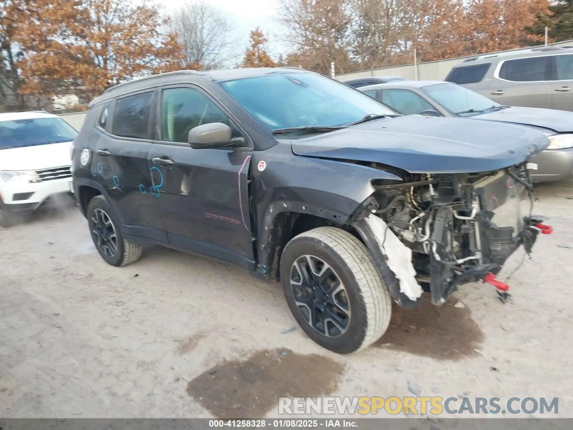 1 Photograph of a damaged car 3C4NJDDB8LT163623 JEEP COMPASS 2020