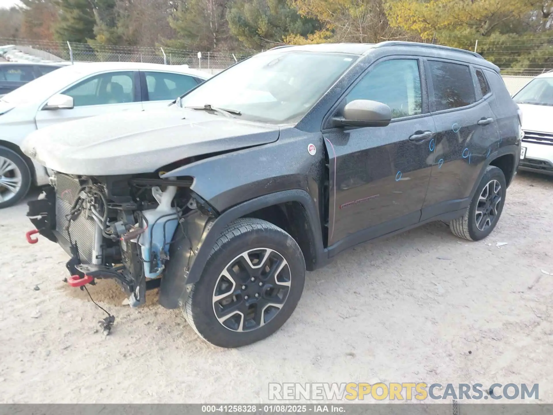 2 Photograph of a damaged car 3C4NJDDB8LT163623 JEEP COMPASS 2020