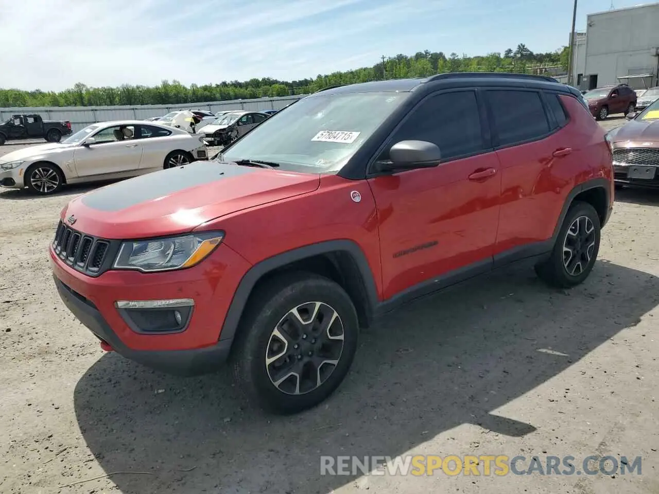 1 Photograph of a damaged car 3C4NJDDB9LT171455 JEEP COMPASS 2020