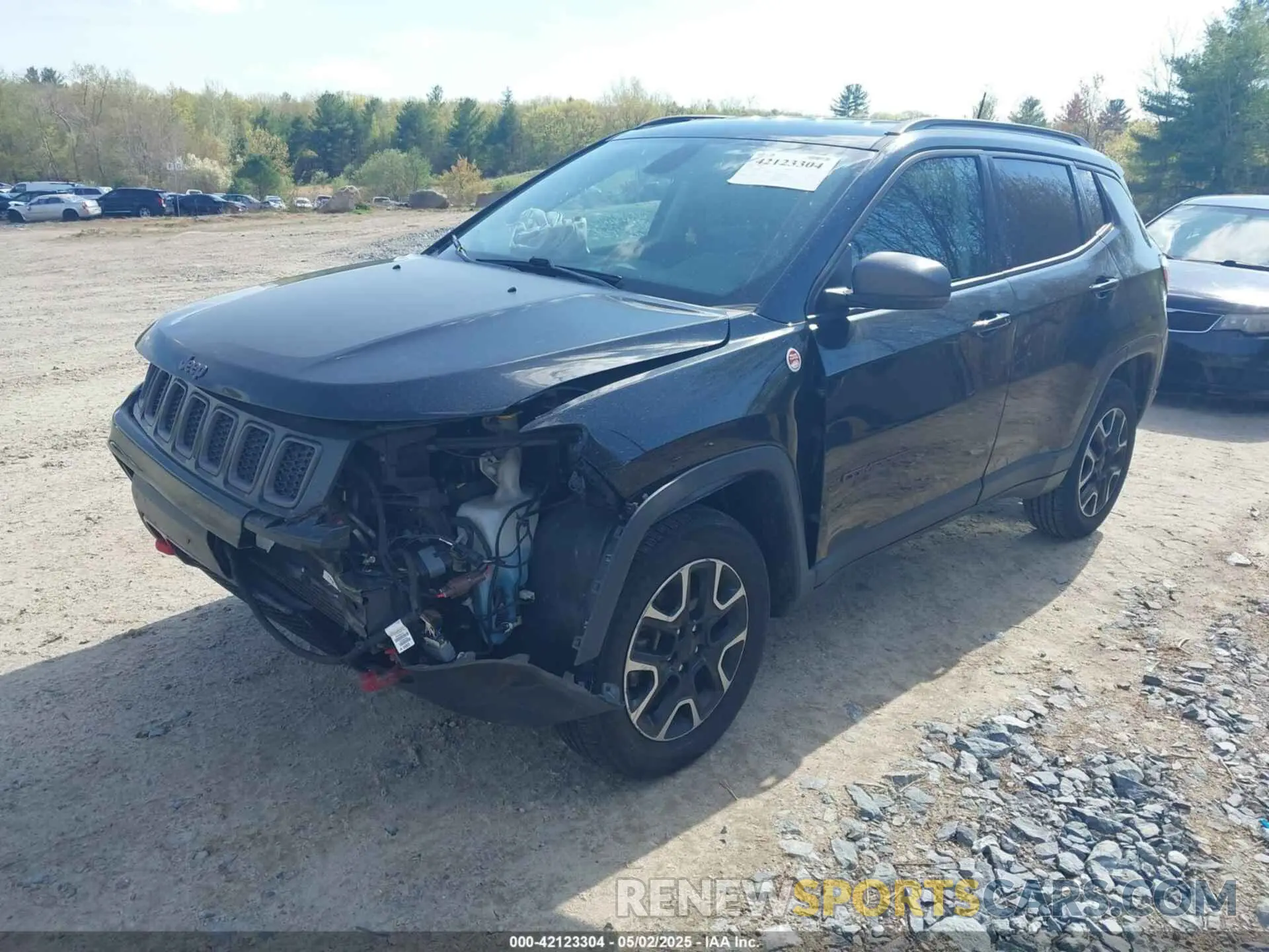 2 Photograph of a damaged car 3C4NJDDBXLT124130 JEEP COMPASS 2020