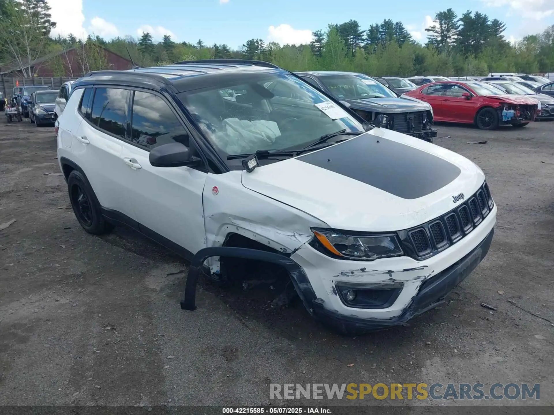 1 Photograph of a damaged car 3C4NJDDBXLT189303 JEEP COMPASS 2020